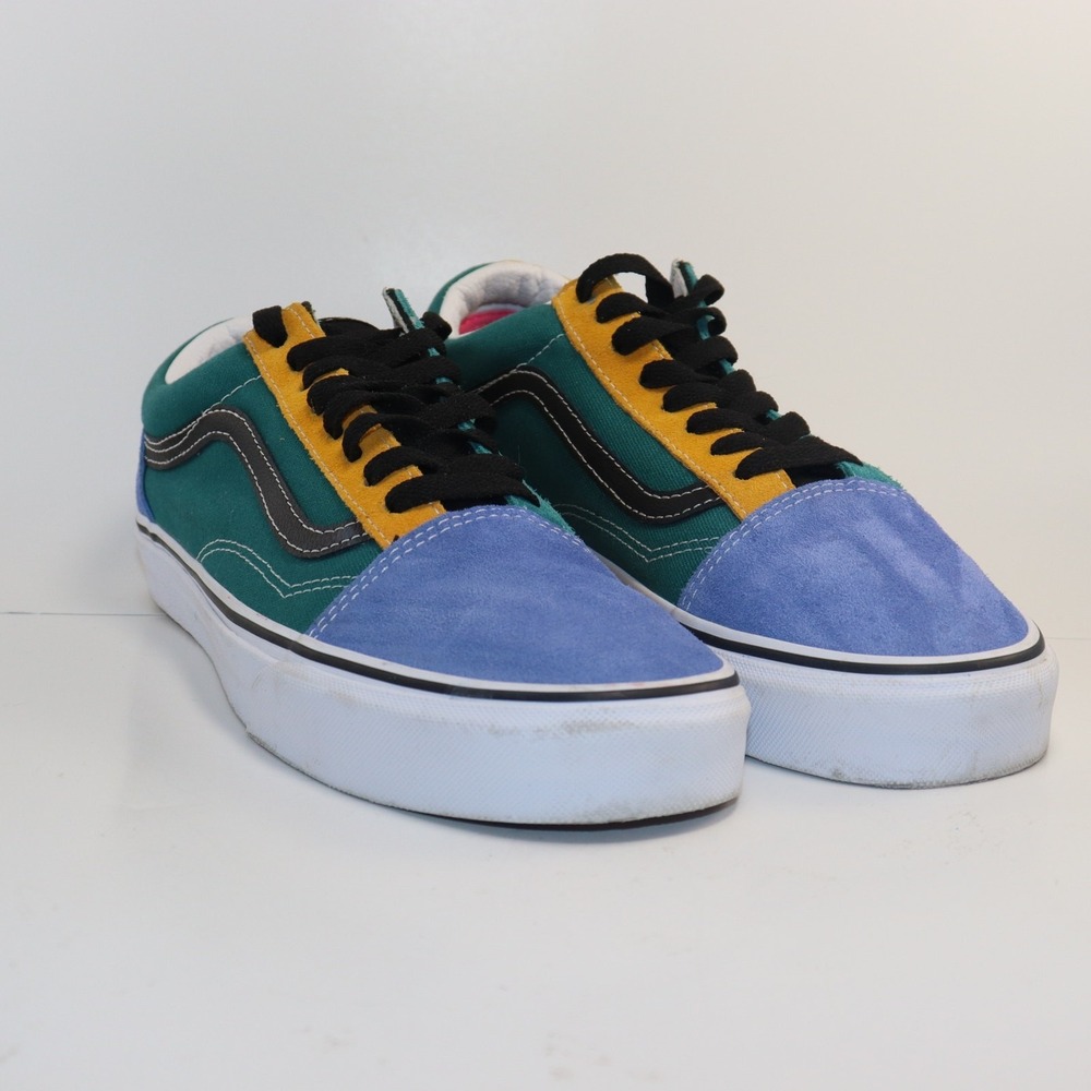 Vans Old Skool 9M 10.5W Multicolor Unisex Colorblock Skateboard Shoes